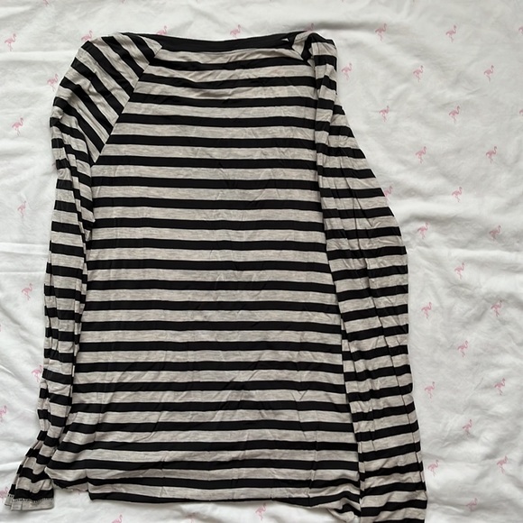 Grey Stripped long sleeve shirt - Picture 2 of 4